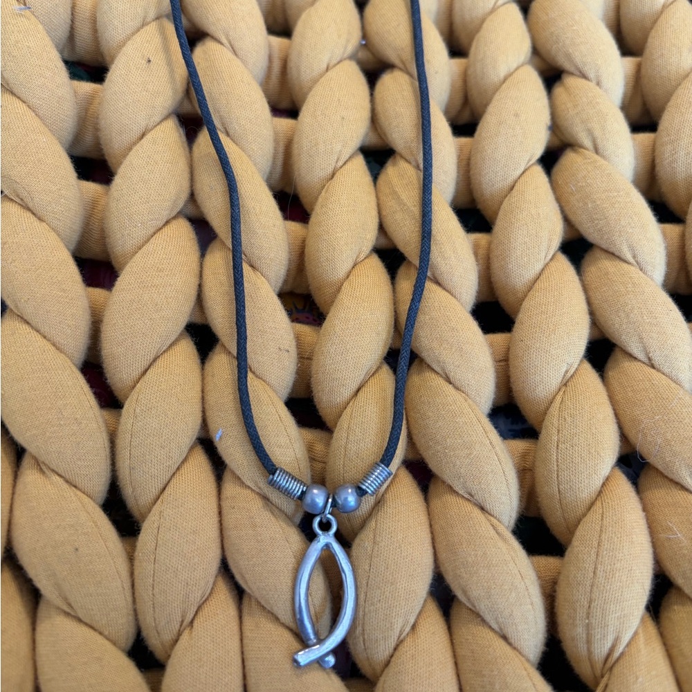 Silver Fish Pendant Necklace